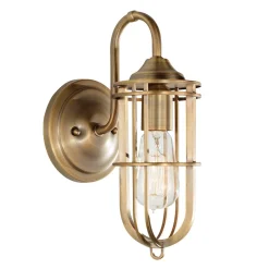 Wandlampe LANA in Messing Antik B:14cm Lampe