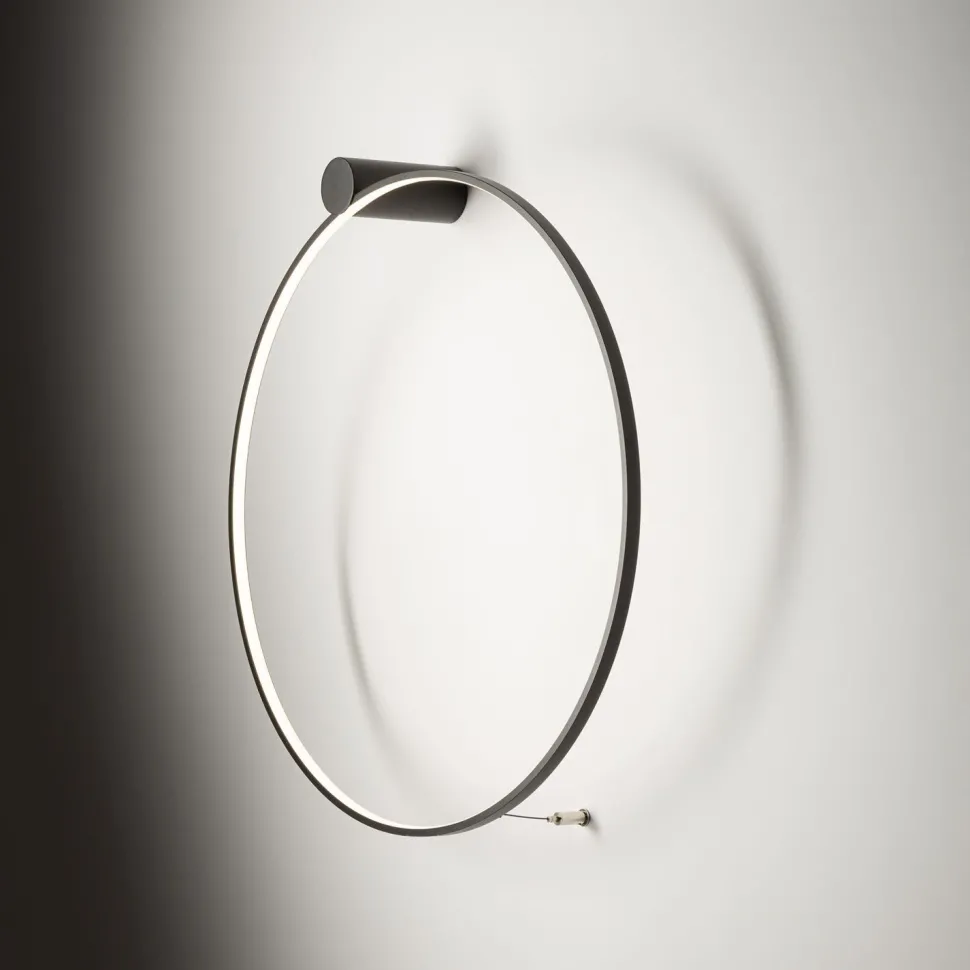 Wandlampe LED Schwarz 3000 K 660 lm Ø 60 cm Ring