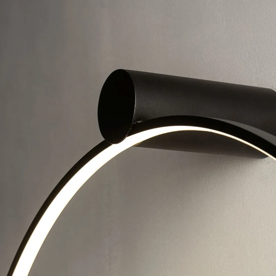 Wandlampe LED Schwarz 3000 K 660 lm Ø 60 cm Ring