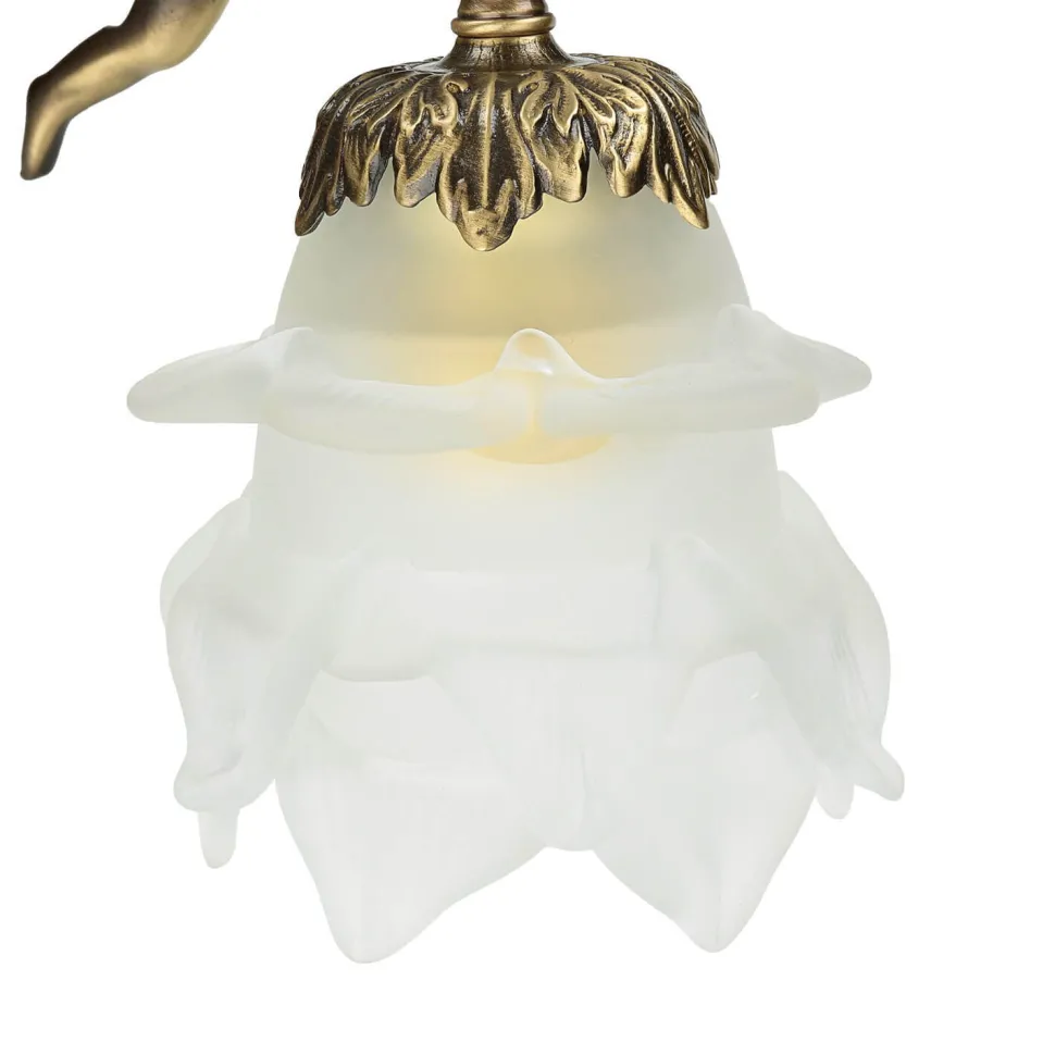 Wandlampe Messing Antik Echt Jugendstil Putti
