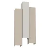 Wandlampe Metall Beige Hellgrau H:72 cm GU10 indirekt