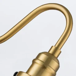 Wandlampe Metall E27 27,5 cm hoch Messing in antik Schwarz