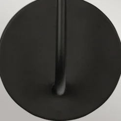 Wandlampe Metall Glas 29,2 cm hoch Schwarz E14 Modern