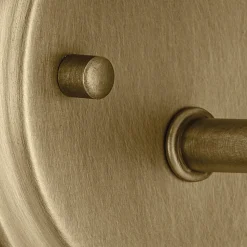 Wandlampe Metall Glas H: 23,5 cm in Messing E27 Vintage