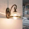 Wandlampe Metall Glas Jugendstil elegant CHARLES