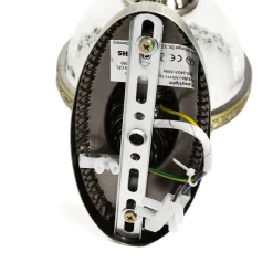 Wandlampe Metall Glas Jugendstil elegant CHARLES