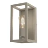 Wandlampe Metall in Beige B:15 cm E27 wohnlich Zeitlos