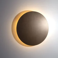 Wandlampe Metall rund Ø 40 cm Braun für 4x G9 indirekt