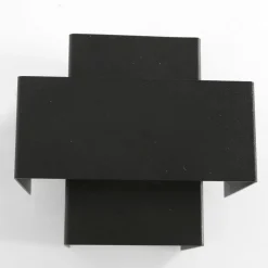 Wandlampe Metall Schwarz Gold H:13 cm inkl. G9 indirekt