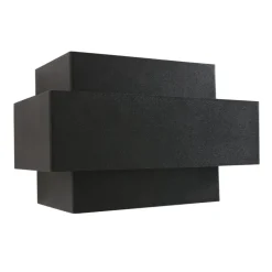 Wandlampe Metall Schwarz Gold B:20 cm inkl. G9 indirekt