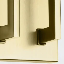 Wandlampe Metall Stoff 38,1 cm breit E14 2-flammig