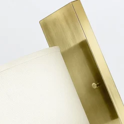 Wandlampe Metall Stoff E27 30,5 cm hoch Modern POLILLA