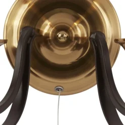 Wandlampe mit Schalter 2-flammig E14 in Bronze B: 33 cm