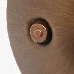 Wandlampe mit Stecker dimmbar Glas Metall inkl. G9