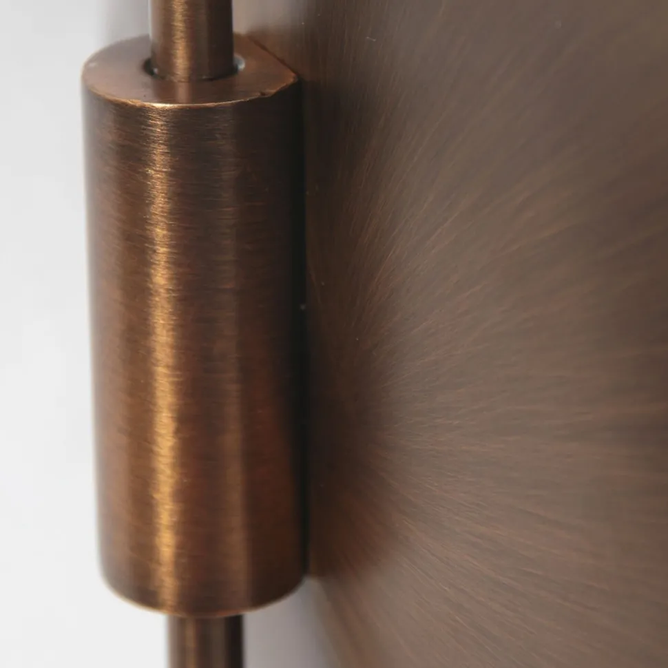 Wandlampe mit Stecker dimmbar Glas Metall inkl. G9