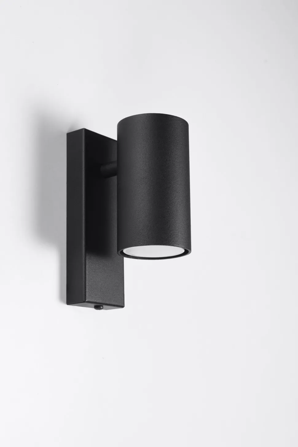 Wandlampe Modern klein Schwarz Metall GU10 Downlight