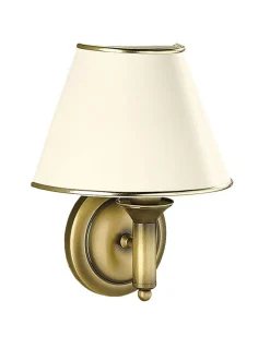 Wandlampe PENELO in Messing antik E27 Wandleuchte