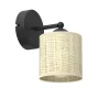 Wandlampe Rattan Metall Schwarz T:15 cm E14 blendarm