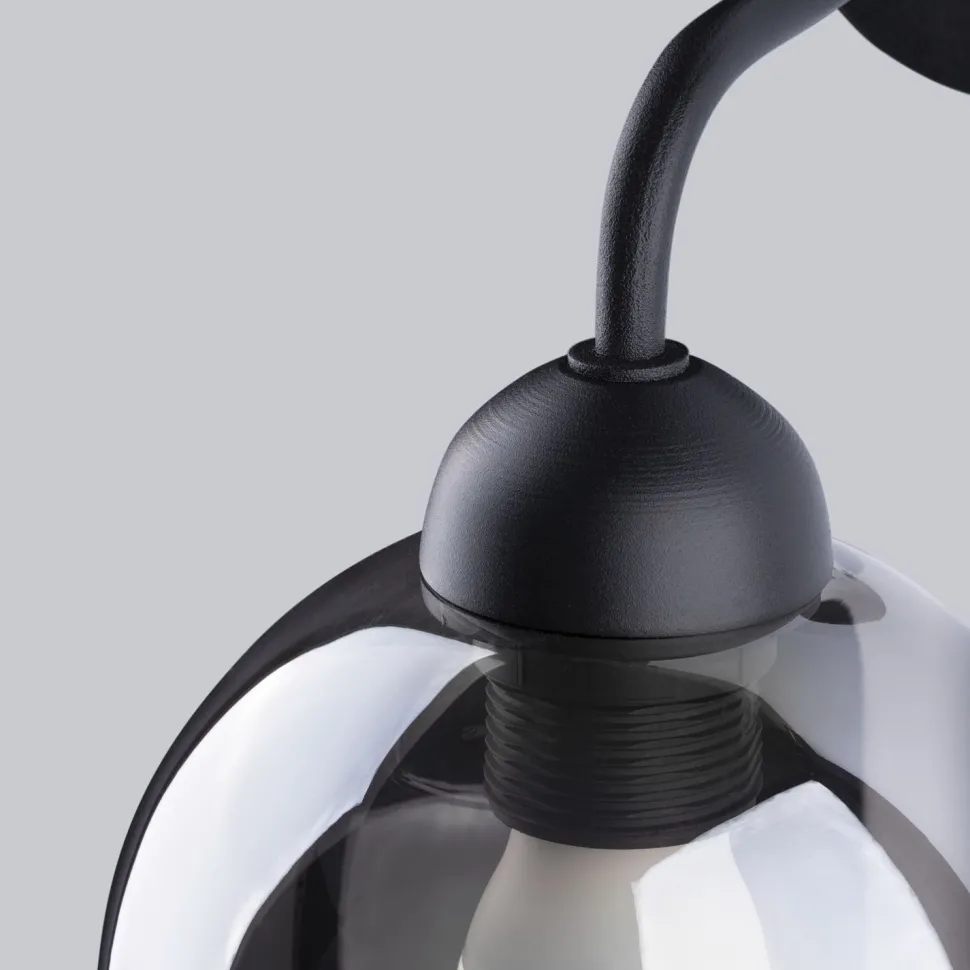 Wandlampe Rauchglas Modern elegant ALPHERG