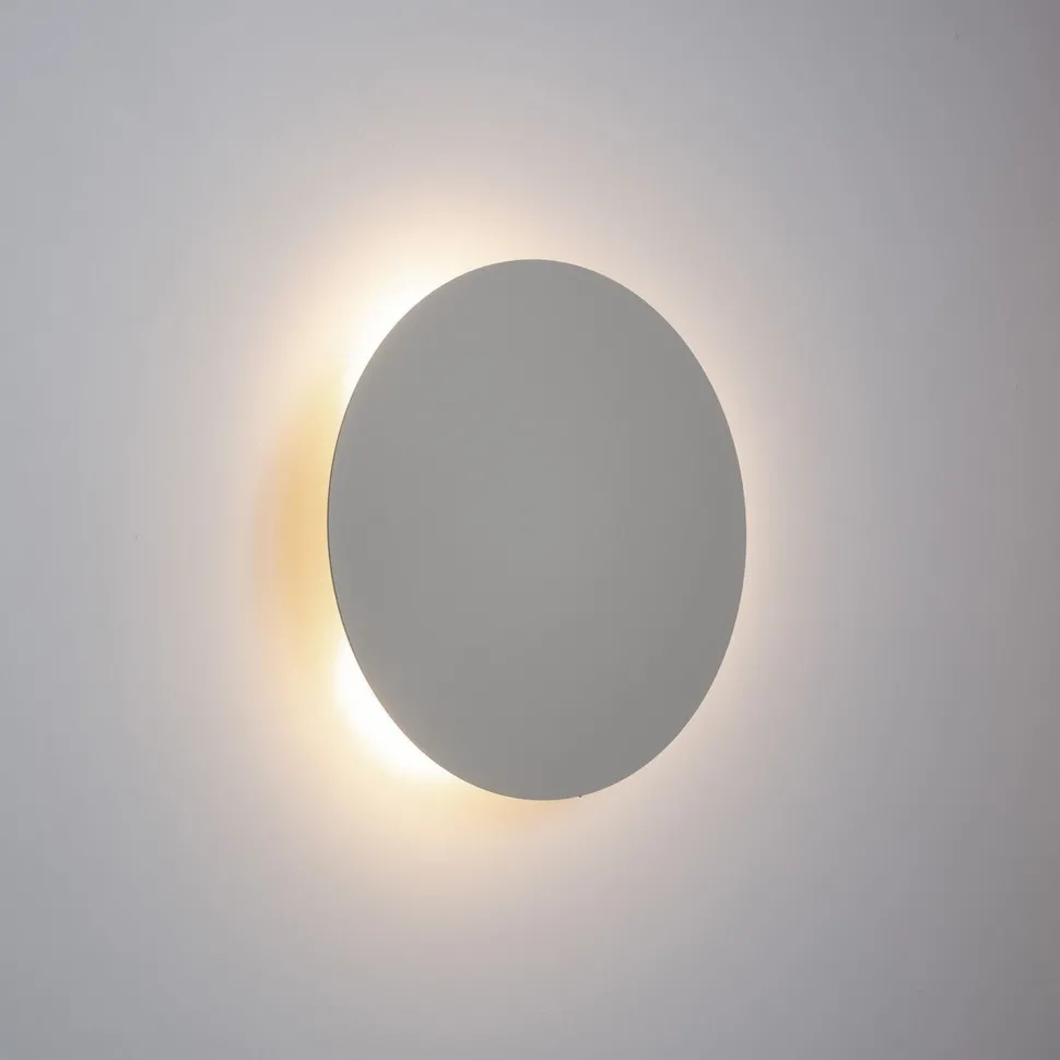 Wandlampe rund Ø 20 cm klein Metall Beige 2x G9 indirekt