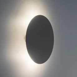 Wandlampe rund Ø 20 cm klein Metall Beige 2x G9 indirekt