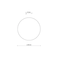 Wandlampe rund Braun Ø 30 cm klein 3x G9 indirektes Licht