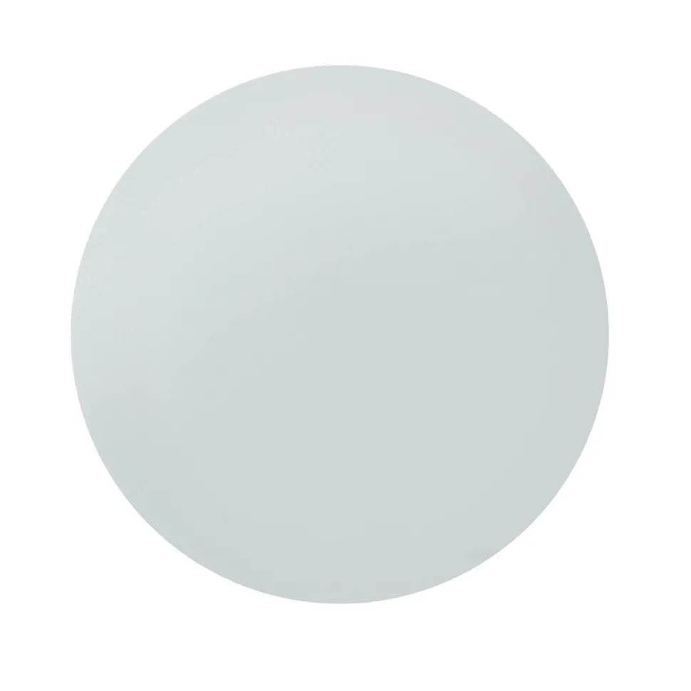 Wandlampe rund Metall Ø 30 cm flach Weiß G9 Modern