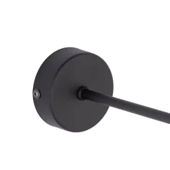 Wandlampe Rustikal Metall Schwarz für E27 dekorativ