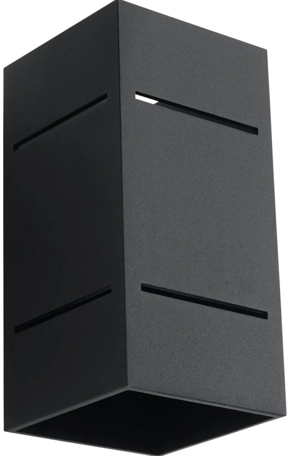 Wandlampe Schwarz Aluminium eckig G9 Up Down Modern