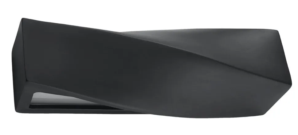 Wandlampe Schwarz Keramik Glas 42 cm Up Down indirekt