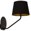Wandlampe Schwarz Kupfer Metall H:34 cm blendarm