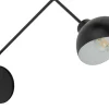 Wandlampe Schwarz Weiß Metall H:30 cm E27 stylisch