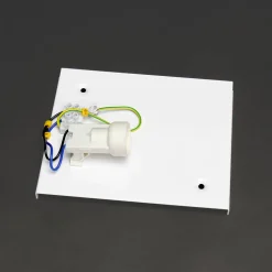 Wandlampe Schwarz Weiß Retro Muster Up Down H: 25 cm