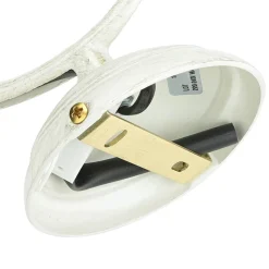 Wandlampe Shabby Chic Echt-Messing Glas floral