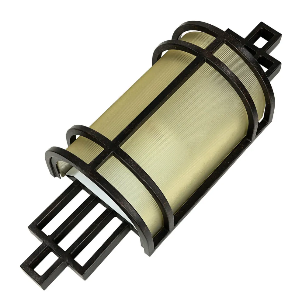 Wandlampe SHOJI Bronze Vintage Leuchte Wohnzimmer