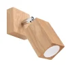 Wandlampe Spot verstellbar GU10 eckig Modern Holz