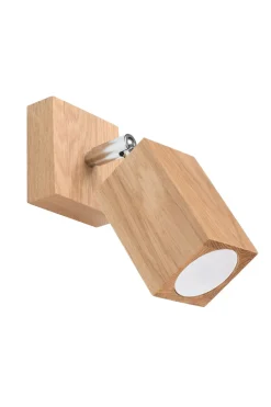 Wandlampe Spot verstellbar GU10 eckig Modern Holz