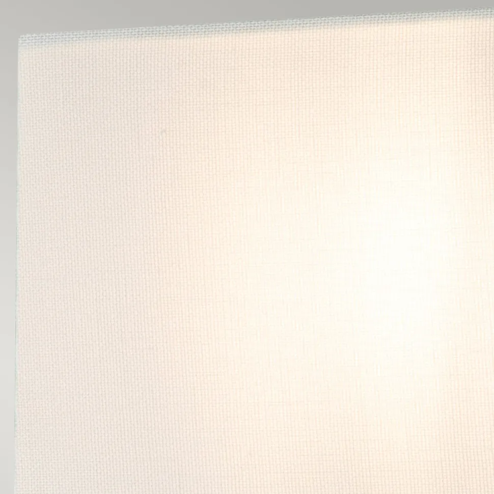 Wandlampe Stoff 31,8 cm hoch Creme Weiß