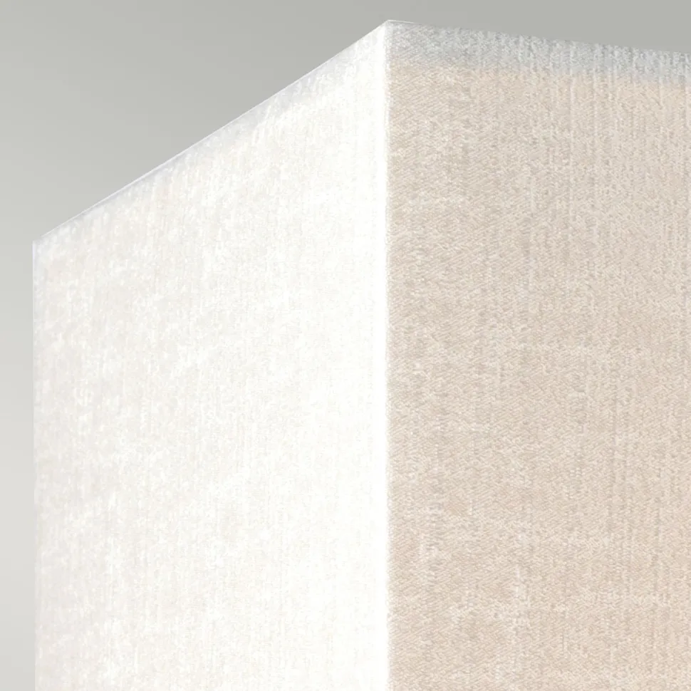 Wandlampe Stoff Creme Messing Up Down wohnlich