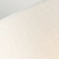 Wandlampe Stoff Up Down Creme Chrom Flur Schlafzimmer