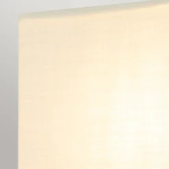 Wandlampe Stoffschirm H: 25,4 cm in Blattgold Weiß