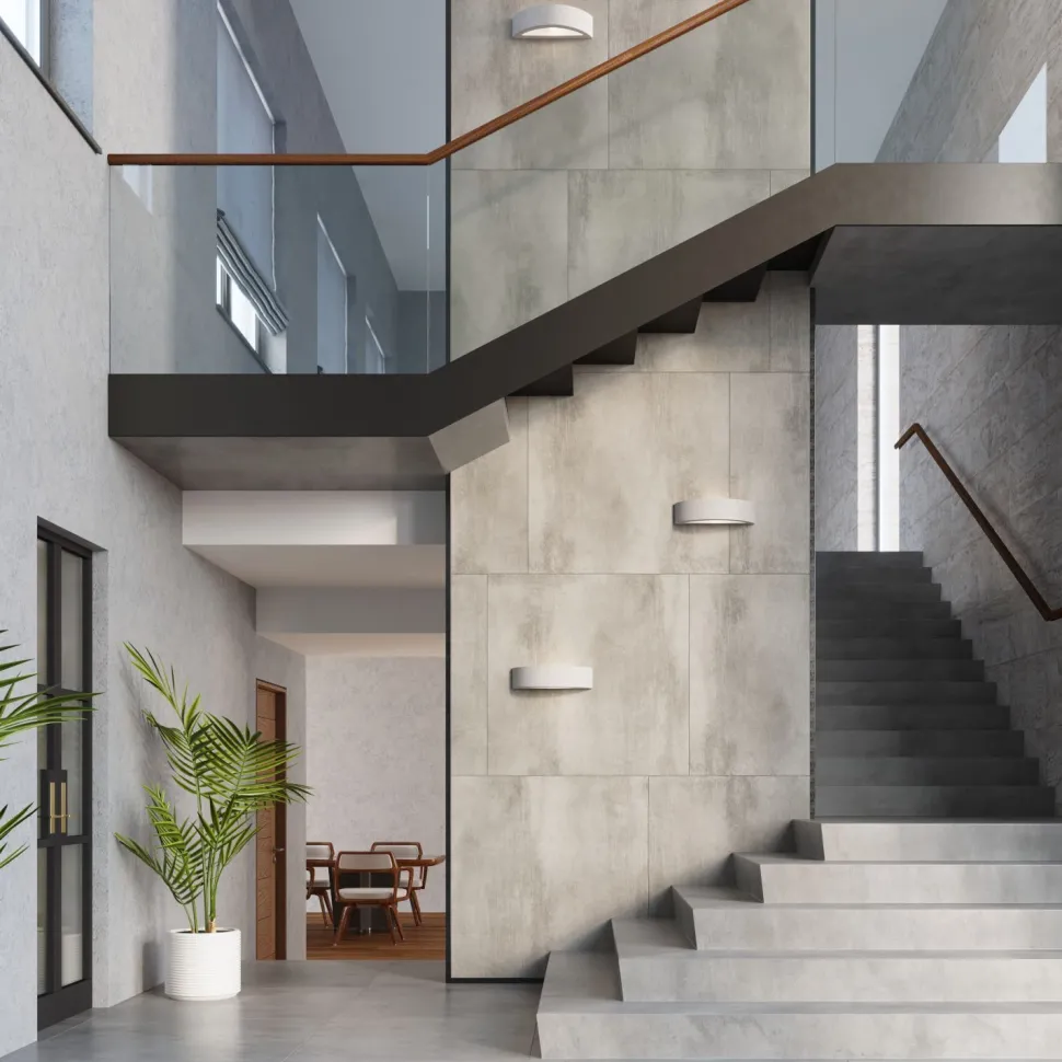 Wandlampe Up Down Beton 40 cm indirekt E27 innen