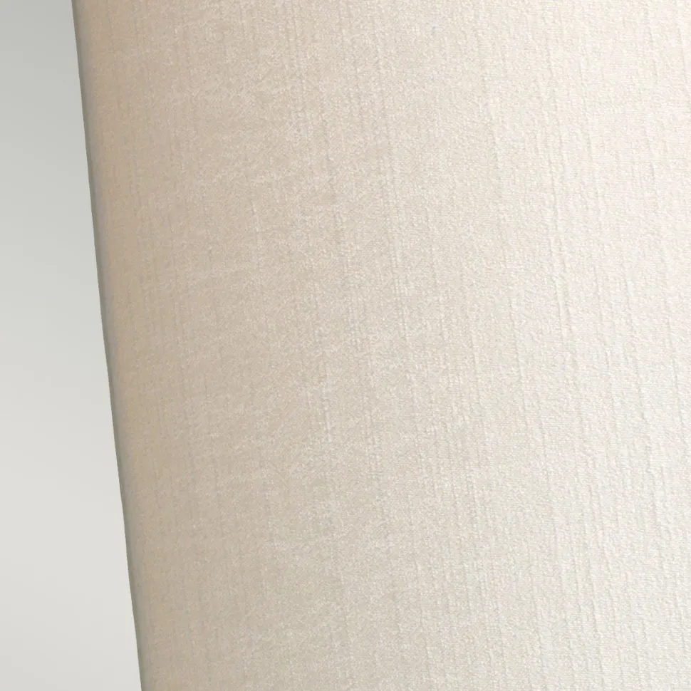 Wandlampe Up Down in Creme Chrom Stoff Kunstseide