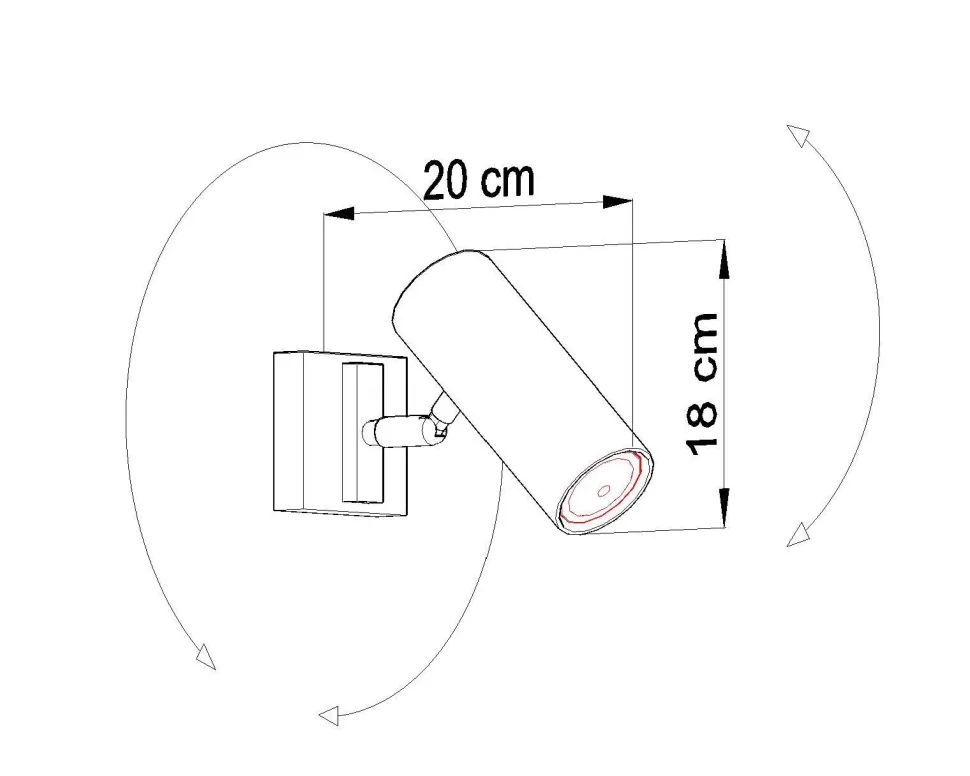 Wandlampe Weiß GU10 verstellbar Modern Wandleuchte