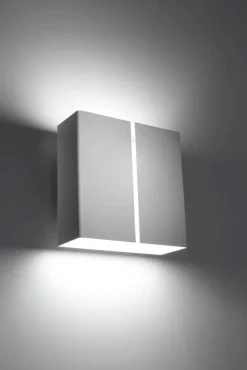 Wandlampe Weiß Metall eckig Up Down 2x G9 dekorativ