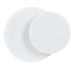 Wandlampe Weiß Metall Holz rund Skandinavisch G9