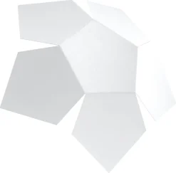 Wandlampe Weiß Metall Lichteffekt Modern dekorativ