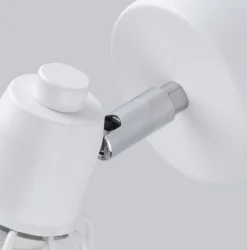 Wandlampe Weiß schwenkbar Draht Schirm E27 Retro