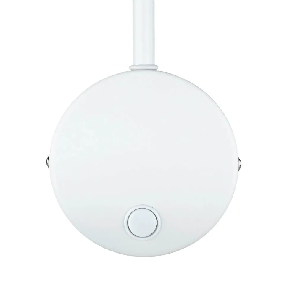 Wandlampe Weiß verstellbar Metall GU10 mit Schalter