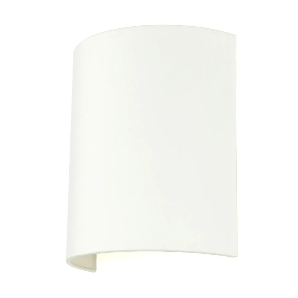 Wandleuchte ALICE in Weiß Stoff Schirm modern